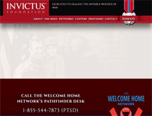 Tablet Screenshot of invictusfoundation.org